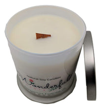 Load image into Gallery viewer, 12oz Soy Opaque Status Jar Candle Scented With Essential Oil Wood Wick
