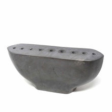 Load image into Gallery viewer, Hand Carved Black Soapstone Menorah Candelabra Beauty And For Home Decorations
