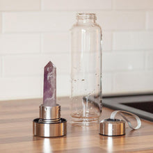 Load image into Gallery viewer, Natural Crystal Quartz Infused Water Bottle 500ML Beauty For Cooker
