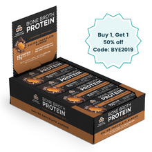 Load image into Gallery viewer, Reward - Bone Broth Protein Bar (12 count) - Salted Chocolate Almond  Their Balanced Macronutrients Each Bar Is Designed To Keep You Satisfied Between Meals For All Diets

