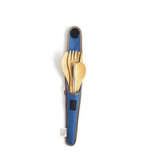 Load image into Gallery viewer, Re-useable Bamboo Utensil Kit &amp; Glass Straw - Eco-Friendly, Save Our Oceans &amp; Landfills - Give Back Goods
