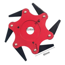 Load image into Gallery viewer, Universal 6-Steel Razors Trimmer Head Best Gift For Garden Lover, For Horticulturist, For Grower
