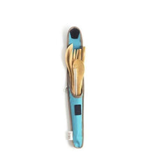 Load image into Gallery viewer, Re-useable Bamboo Utensil Kit &amp; Glass Straw - Eco-Friendly, Save Our Oceans &amp; Landfills - Give Back Goods
