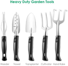 Load image into Gallery viewer, Garden Tools Set Stainless Steel Heavy Duty Kit For Garden Lover
