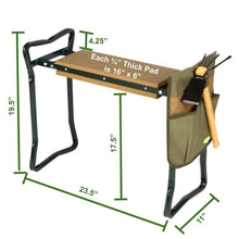 Load image into Gallery viewer, Garden Kneeler Seat With Cultivator Hoe Protects Your Knees, Clothes From Dirt &amp; Grass Stains For Garden Lovers

