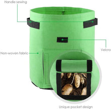 Load image into Gallery viewer, Potato Grow Bags 2-Pack Green To Plant And Growing For Graden Lovers
