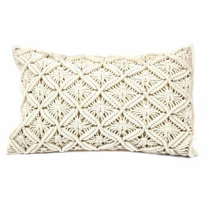 Accessories Handmade Beige Macrame Pillow Cover Beauty  For Home Decoration