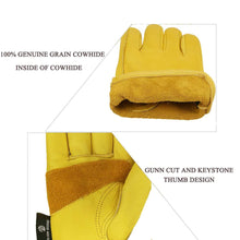 Load image into Gallery viewer, Leather Work Gloves Protect Your Hands Gift For Garden Lovers
