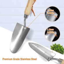 Load image into Gallery viewer, Garden Tools Set Gardening Gloves, Pruning Shear And Stainless Steel Hand Digging Tool Heavy Duty Kit
