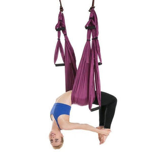 Aerial Yoga Hammock Handles Strap, Home Gym Hanging Belt Swing, Anti-Gravity Aerial Traction Device For Yoga Lover