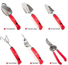 Load image into Gallery viewer, Garden Tools Set of 12 with Gardening Gloves, Pruning Shear and 7 Piece Stainless Steel Hand Digging Tool Heavy Duty Kit
