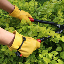 Load image into Gallery viewer, Leather Work Gloves Protect Your Hands Gift For Garden Lovers
