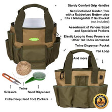 Load image into Gallery viewer, Garden Tools Set &amp; Organizer Convenient For Containg All Tools  Best Gift for Garden Lover, For Horticulturist

