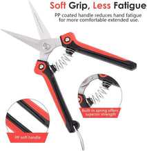 Load image into Gallery viewer, Gardening Hand Pruner Pruning Shear with Straight Stainless Steel Blades
