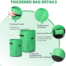 Load image into Gallery viewer, Potato Grow Bags 2-Pack Green To Plant And Growing For Graden Lovers
