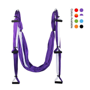 Aerial Yoga Hammock Handles Strap, Home Gym Hanging Belt Swing, Anti-Gravity Aerial Traction Device For Yoga Lover