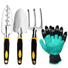 Load image into Gallery viewer, Garden Tools Set 4 Pieces Make Your Garden Work Became More Easily And Safety Gift For Gardeners
