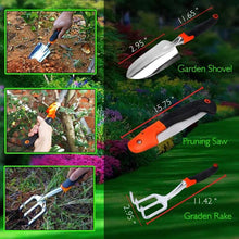 Load image into Gallery viewer, Garden Tools Set 12 Pieces Convenient For Containg All Tools  Best Gift for Garden Lover, For Horticulturist
