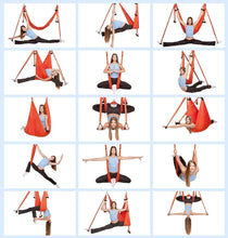 Load image into Gallery viewer, Aerial Yoga Hammock Handles Strap, Home Gym Hanging Belt Swing, Anti-Gravity Aerial Traction Device For Yoga Lover
