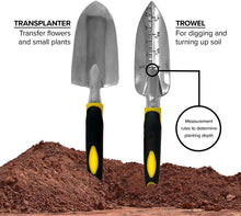 Load image into Gallery viewer, Heavy Duty Garden Tools Set Convenient For Containg All Tools  Best Gift for Garden Lover, For Horticulturist
