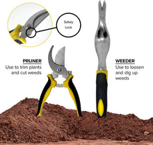 Load image into Gallery viewer, Heavy Duty Garden Tools Set Convenient For Containg All Tools  Best Gift for Garden Lover, For Horticulturist

