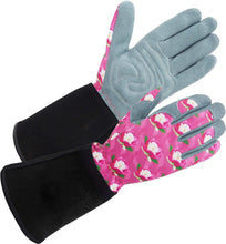 Load image into Gallery viewer, Women Deerskin Gardening Gloves Gift For Garden Lover with Deerskin Leather Suede
