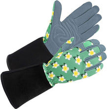 Load image into Gallery viewer, Women Deerskin Gardening Gloves Gift For Garden Lover with Deerskin Leather Suede
