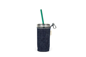 24oz Venti Mason / Straw Combo Glass - 10" CLASSIC GLASS STRAW - Give Back Goods