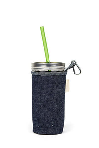 24oz Venti Mason / Straw Combo Glass - 10" CLASSIC GLASS STRAW - Give Back Goods