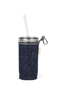 24oz Venti Mason / Straw Combo Glass - 10" CLASSIC GLASS STRAW - Give Back Goods