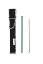 Load image into Gallery viewer, Single Classic Straw and Brush Set with a Sleeve (lots of colors) - Give Back Goods
