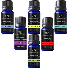 Load image into Gallery viewer, Essential Oil Blend Set For Aromatherapy Custom Massage And Body Oils Diffusers Vaporizers Oil Burners Inhalation Perfume Blends, Spa And Home Care For Home Lovers
