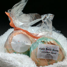 Load image into Gallery viewer, Cucumber Melon Bath Bomb 4.5oz Two Pack

