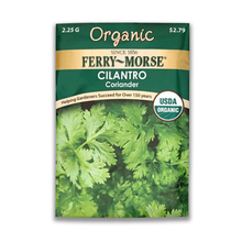 Load image into Gallery viewer, Ferry Morse USDA Organic Coriander Cilantro Annual Herb Seeds

