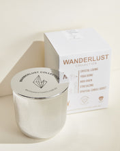 Load image into Gallery viewer, [portrait_image]::Wanderlust Quartz Candle: Warm Amber &amp; Floral Scents
