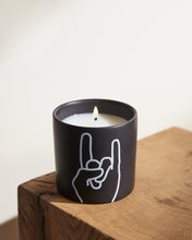 Load image into Gallery viewer, [portrait_image]::Rock on Candle: Leather &amp; Oakmoss
