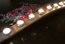 Load image into Gallery viewer, Reclaimed Vino Barrel Candelabra or Menorah Save our Landfills Beauty For Home Decorations
