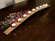 Load image into Gallery viewer, Reclaimed Vino Barrel Candelabra or Menorah Save our Landfills Beauty For Home Decorations
