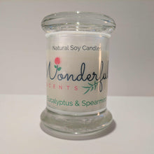 Load image into Gallery viewer, Soy Wax 2.75 oz Status Jar Scented Eucalyptus and Spearmint
