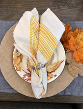 Load image into Gallery viewer, Set of 4- Hand Woven Ethiopian Cotton Dinner Napkins- Eco-Friendly, Fair Trade - Give Back Goods
