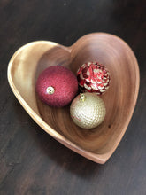 Load image into Gallery viewer, Acacia Wood Heart Bowl - 10&quot; - Fair Trade, Sustainably Harvested- Creates Jobs, Sustains Communities - Give Back Goods
