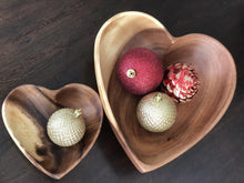 Load image into Gallery viewer, 2 Acacia Wood Heart Bowl Set  Sustainably Harvested Beauty And Health For Cookers
