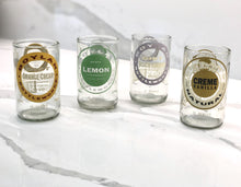 Load image into Gallery viewer, of 4 Repurposed Soda Tumbler glasses, Made from Boylan Bottles in the USA- Save our landfills! - Give Back Goods
