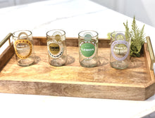 Load image into Gallery viewer, of 4 Repurposed Soda Tumbler glasses, Made from Boylan Bottles in the USA- Save our landfills! - Give Back Goods
