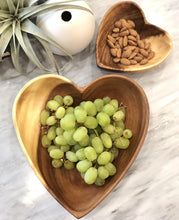 Load image into Gallery viewer, 2 Acacia Wood Heart Bowl Set, 6" &amp; 10" Bowls  Sustainably Harvested Beauty And Health For Cookers
