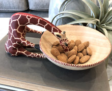 Load image into Gallery viewer, Drinking Giraffe Bowl- Fair Trade - 10% goes to help animal conservation in Africa! - Give Back Goods
