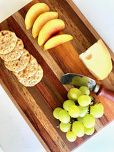 Load image into Gallery viewer, Exotic Hardwood Butcher Block Cheese Serving Board - Prevents Deforestation &amp; Conserves Forests! - Give Back Goods
