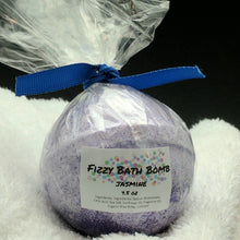 Load image into Gallery viewer, Jasmine Bath Bomb Bath Fizzy 4.5 oz
