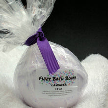 Load image into Gallery viewer, Lavender Bath Bomb Bath Fizzy 4.5 oz
