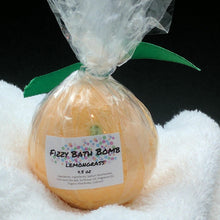 Load image into Gallery viewer, Lemongrass Bath Bomb Bath Fizzy 4.5 oz
